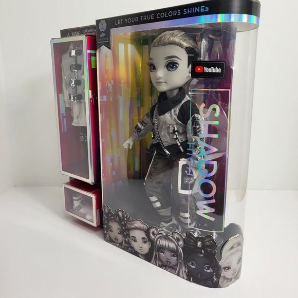 Rainbow High Shadow High Series 1 Ash Silverstone Greyscale Boy Fashion Doll New - Picture 5 of 16